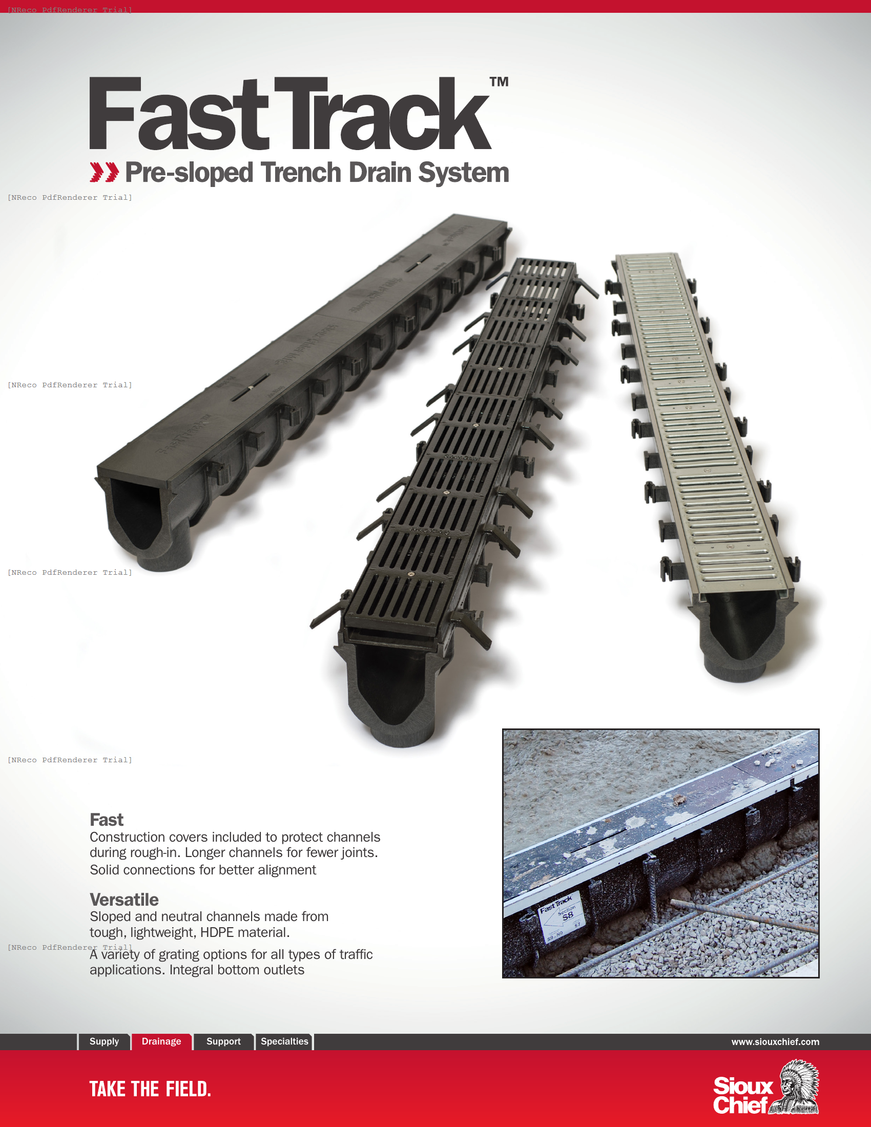 FASTTRACK - TRENCH DRAIN - BROCHURE.PDF Brochure Document